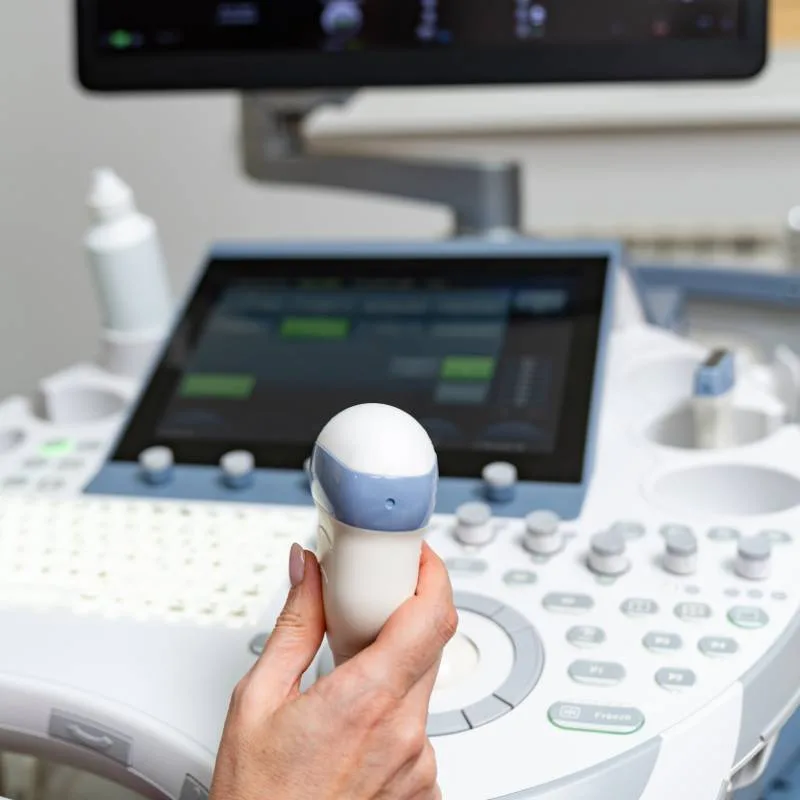 Abdominal ultrasound, a non-invasive examination without radiation